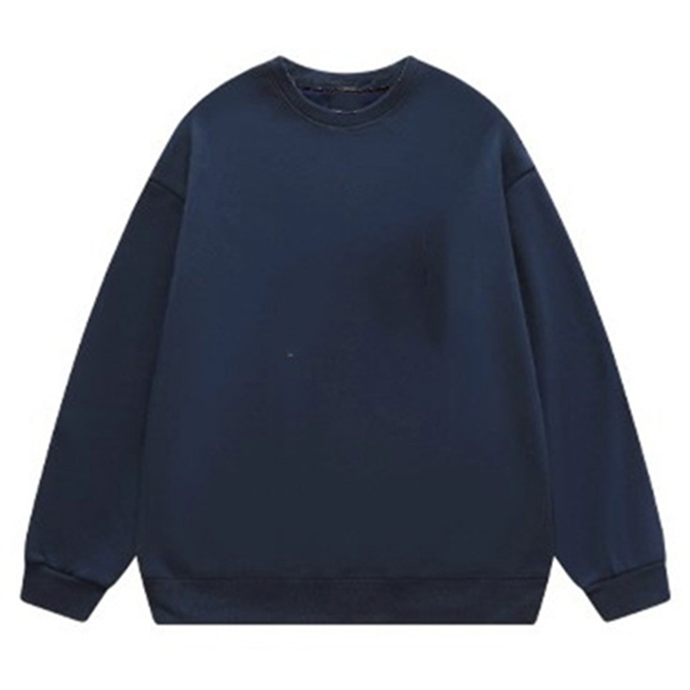 Women Solid Color Sweatshirt Long Sleeve Pullover Crew Neck Tops for Layering - Picture 13 of 20