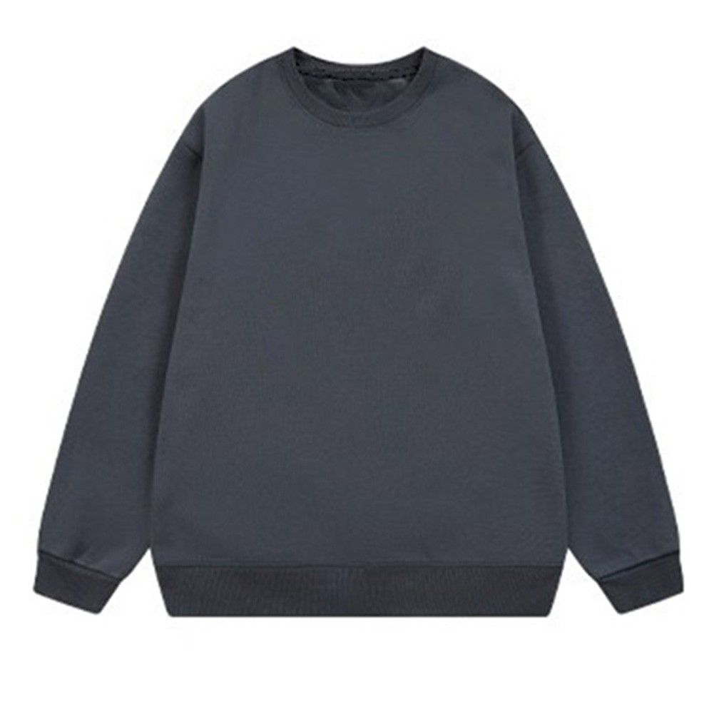 Women Solid Color Sweatshirt Long Sleeve Pullover Crew Neck Tops for Layering - Picture 16 of 20