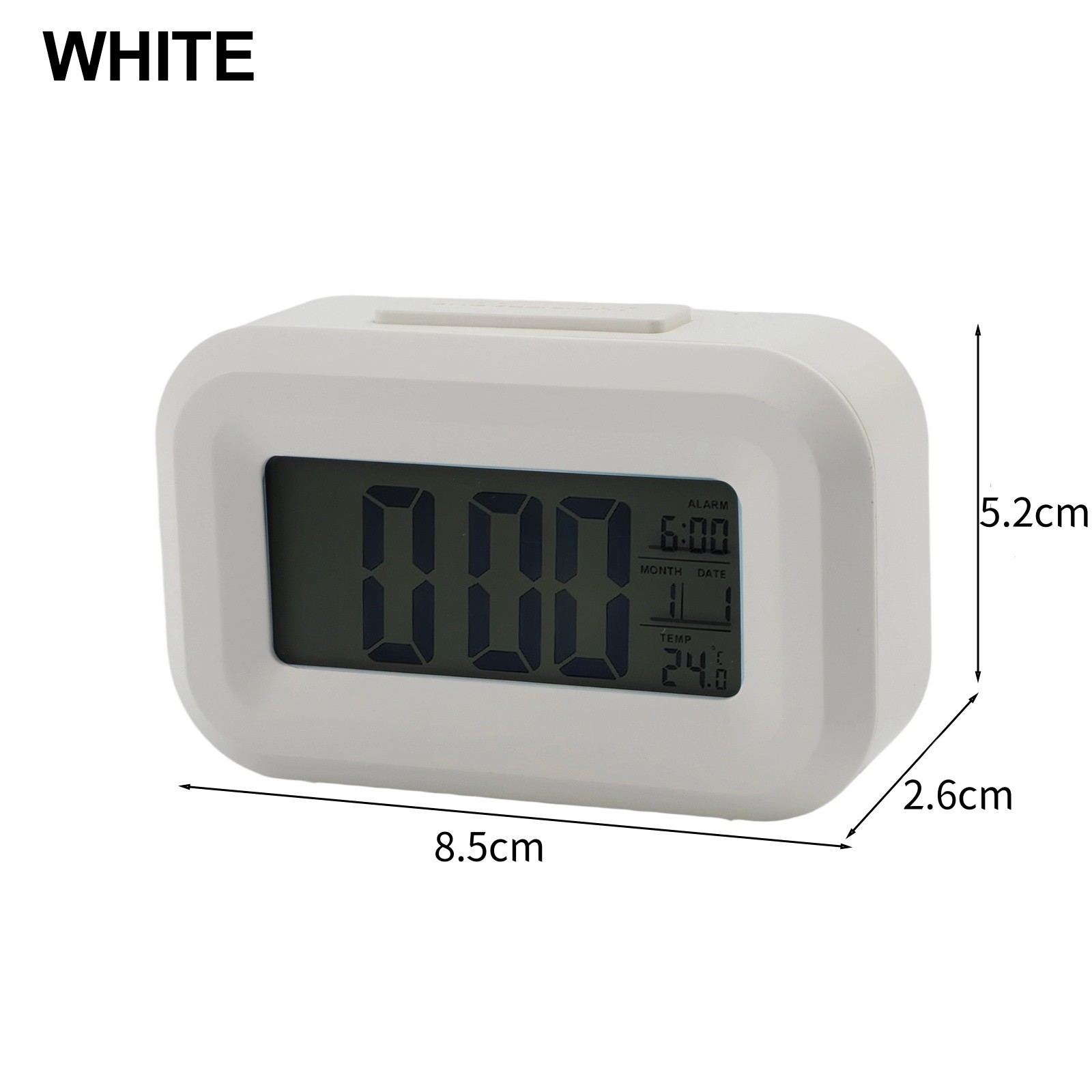Digital Alarm Clock Compact Design Essential Bedside Addition For Gentle Wake-Up