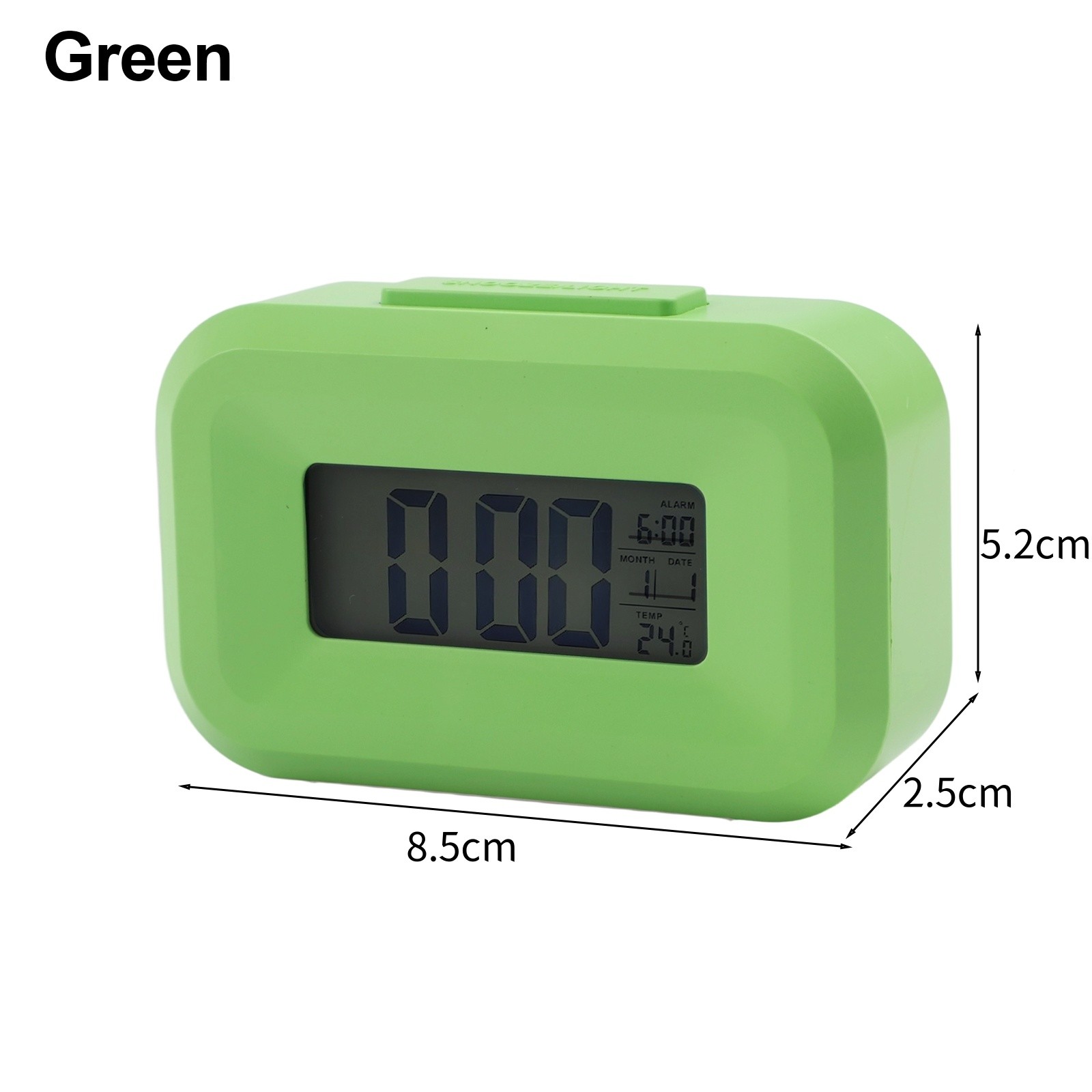 Smart Alarm Clock with Adjustable Brightness and Dual Function for Night Light