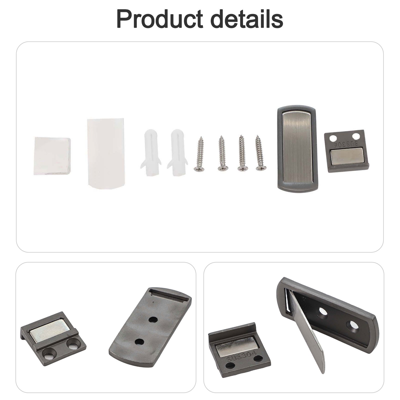 Magnetischer Türstopper für Holzböden und mehr unsichtbares Design starker Ha - Picture 21 of 29