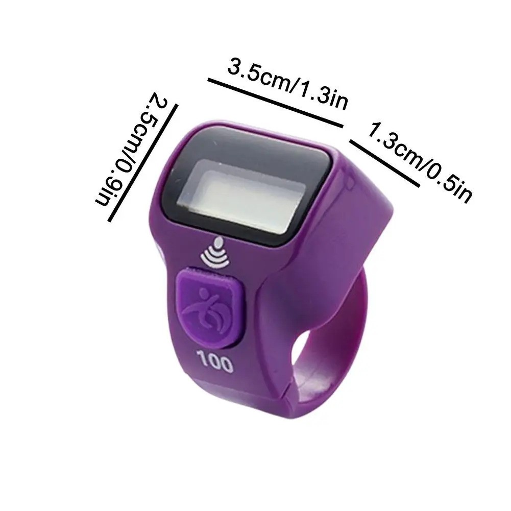 MINI RING COUNTER with LED Light Digital Finger Counter for Fitness and ...
