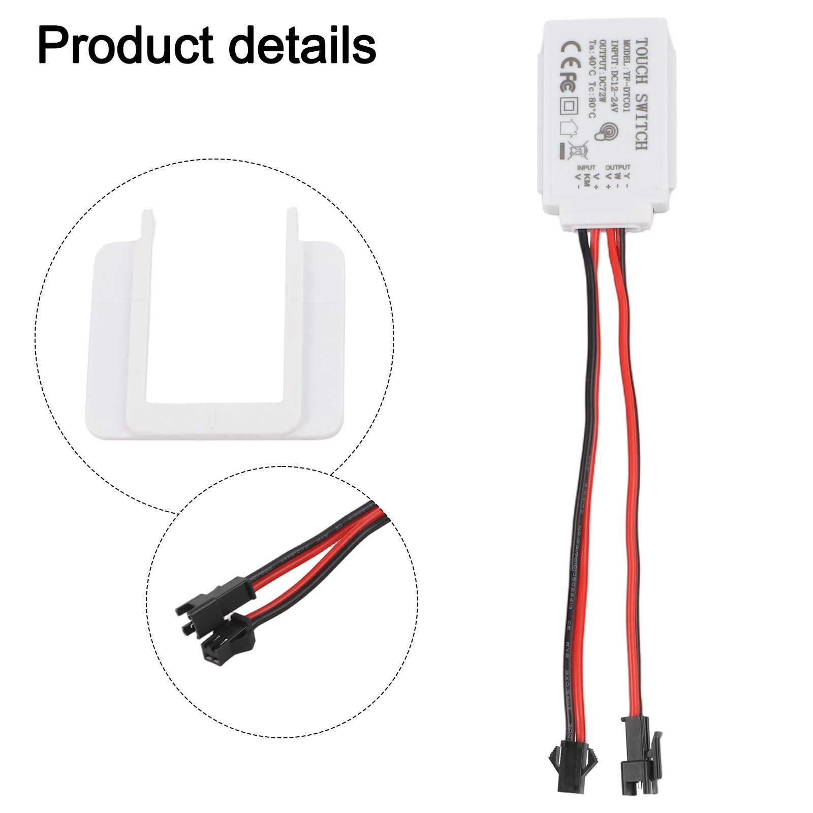Touch Sensor Switch 12V 5A 60W LED Single Button for Bathroom Mirror Lights - Picture 40 of 45