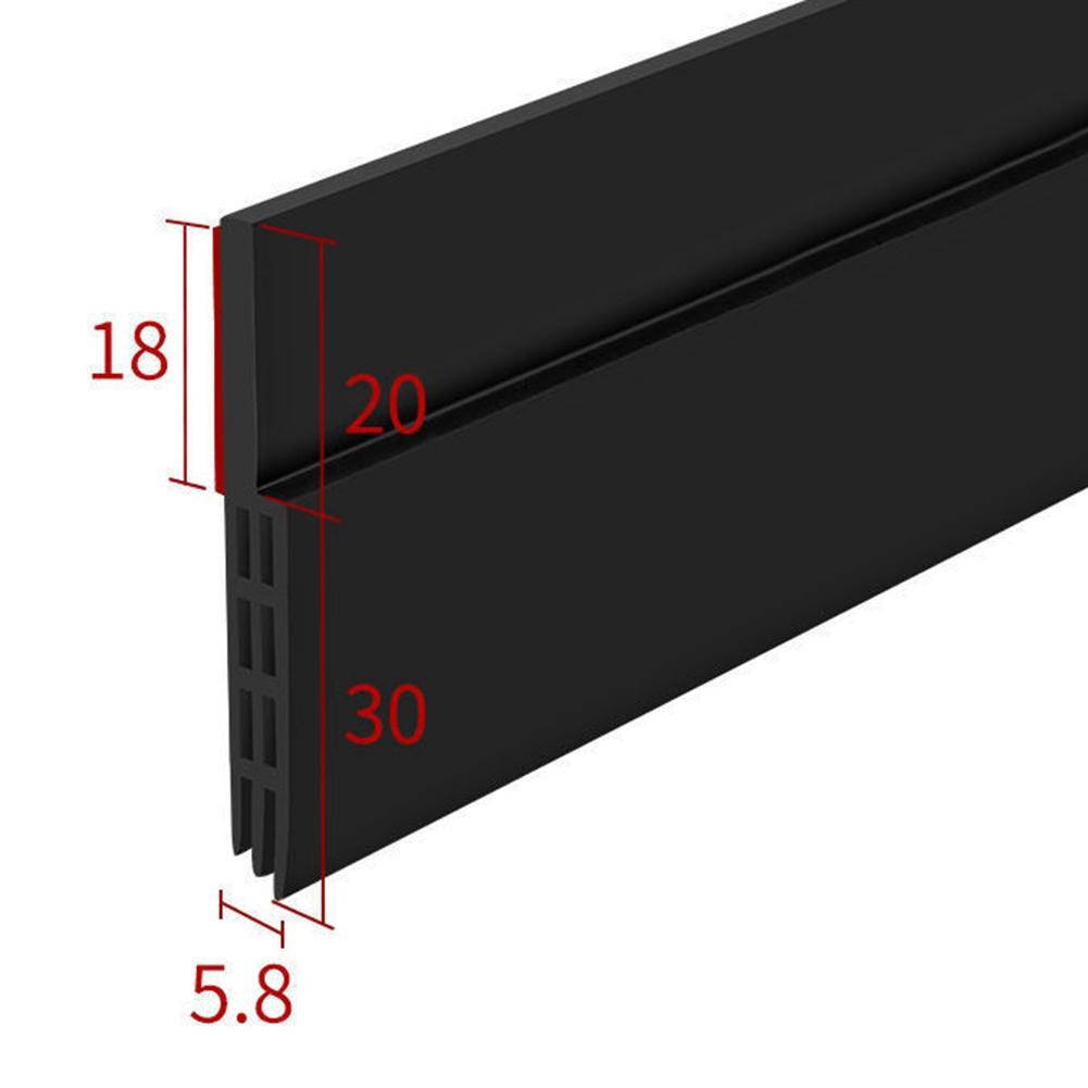 Door Sweep Seal Adjustable Silicone Draft Stopper for Noise and Weather Blocker - Picture 13 of 14