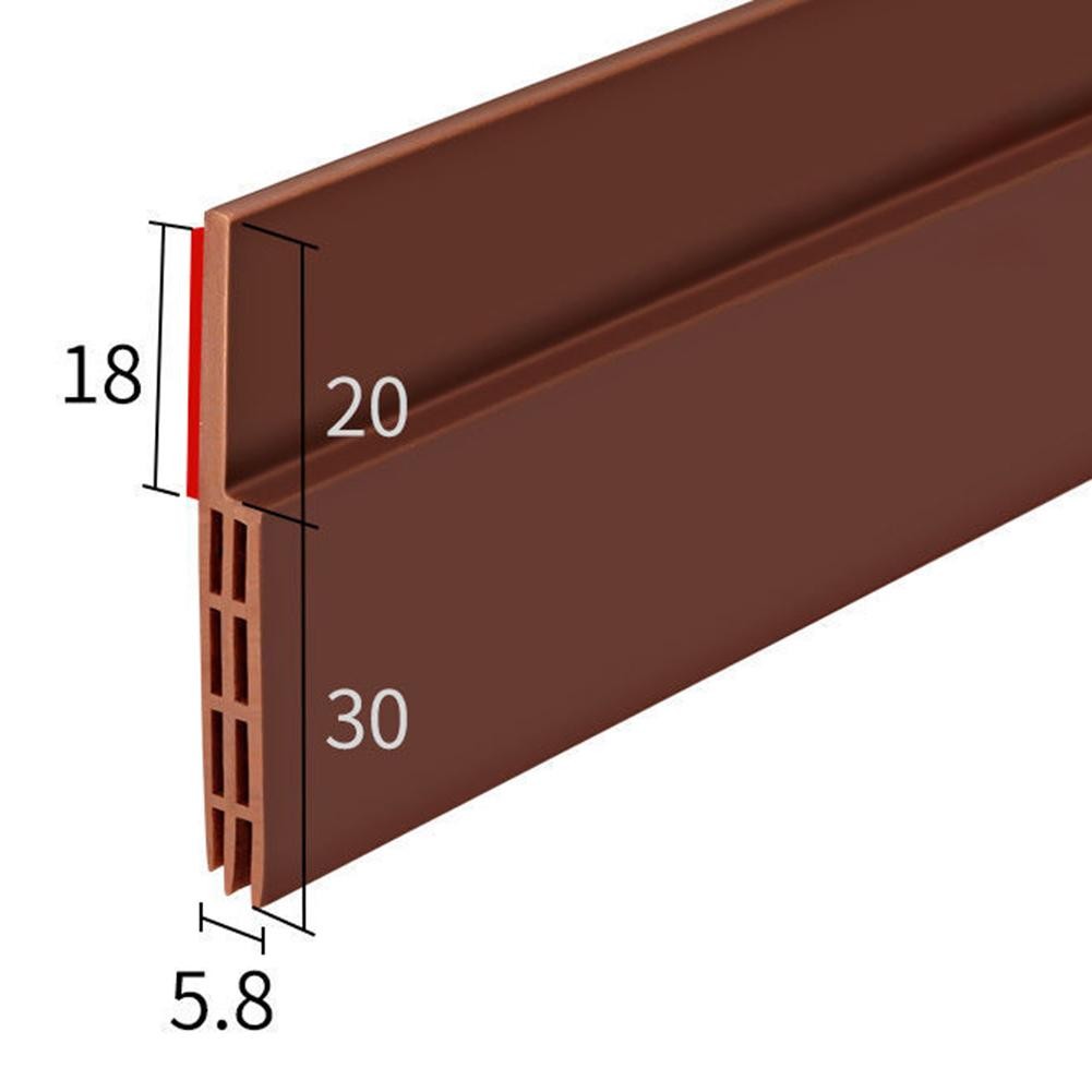 Door Sweep Seal Adjustable Silicone Draft Stopper for Noise and Weather Blocker - Picture 9 of 14