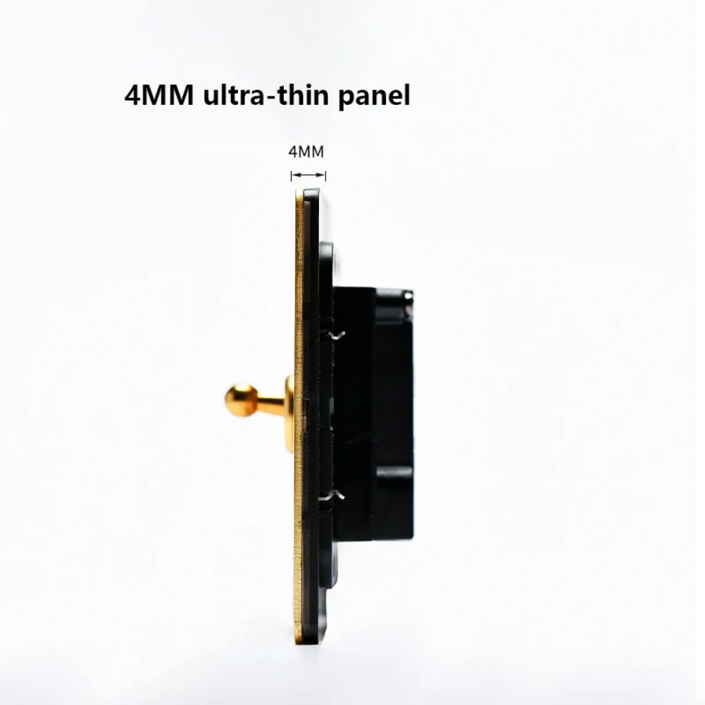 Concealed for TOGGLE Switch Matte Gold Brushed Stainless Steel Panel 86 Type