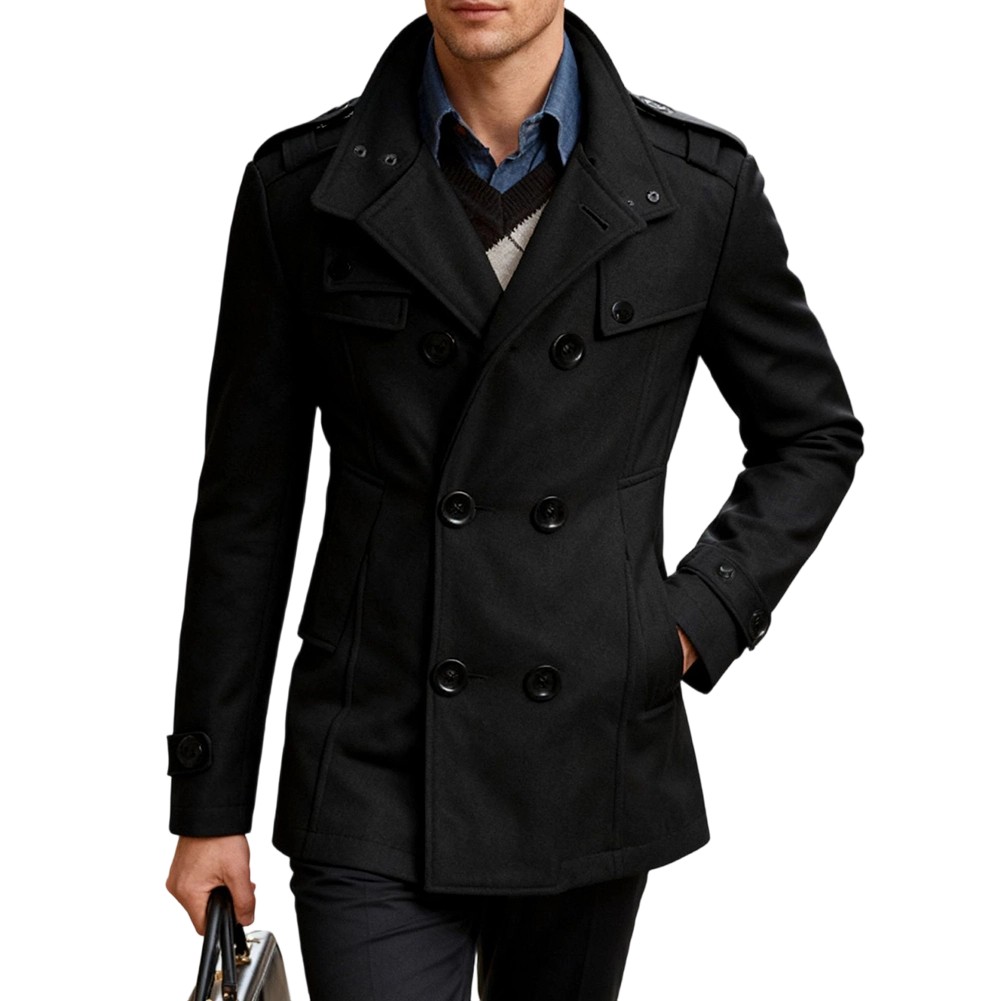 Double Breasted Jacket 5% Spandex 95% Polyester Long Sleeve