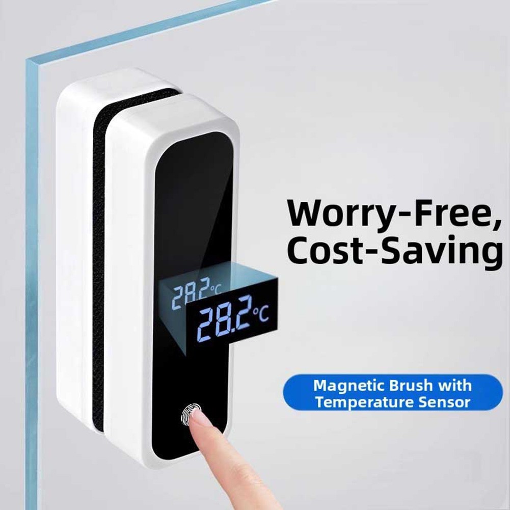 Fish Tank Magnetic Cleaning Brush with Temperature Sensor and Digital Screen - Picture 32 of 40