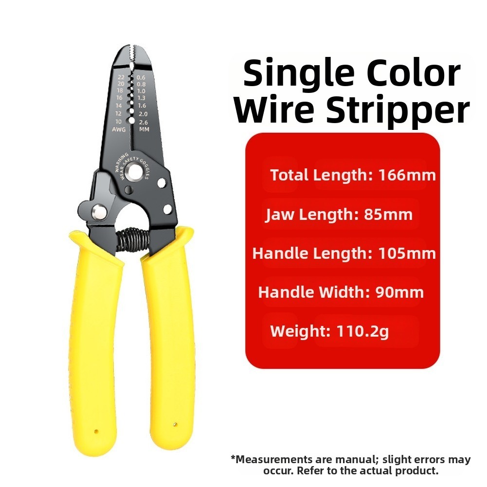 Professional Electrical Wire Stripping Pliers with Cut Crimp and Strip