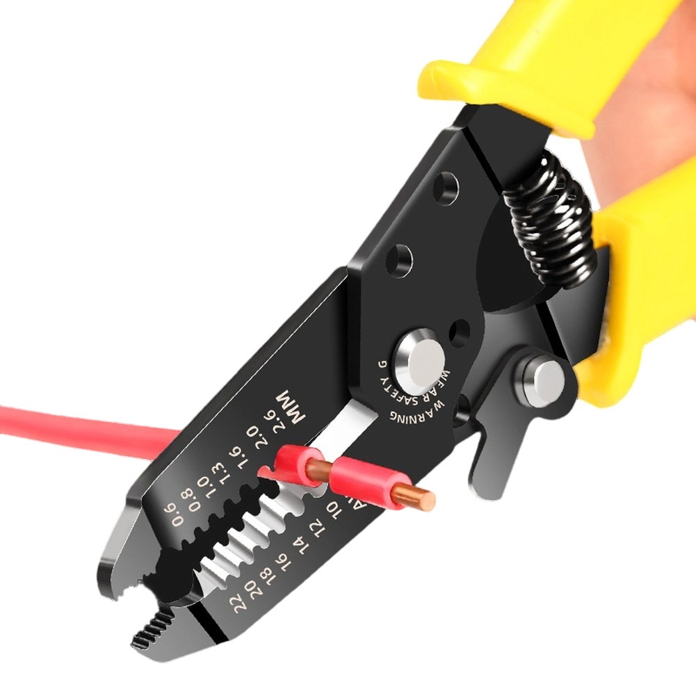 Professional Electrical Wire Stripping Pliers with Cut Crimp and Strip