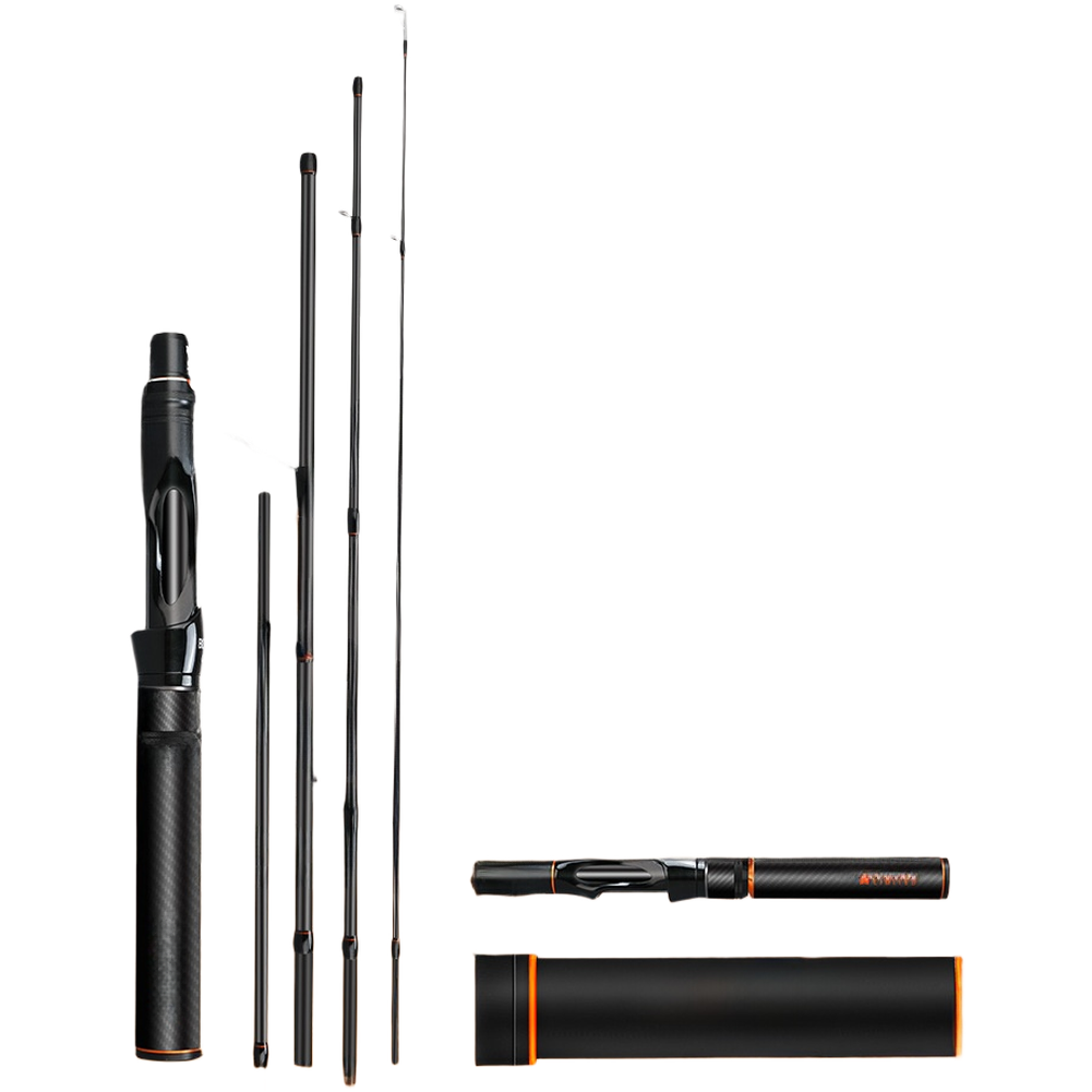 Carbon Fiber Rod Adjustable Length Fishing Rod Compact Storage Adventure Fishing