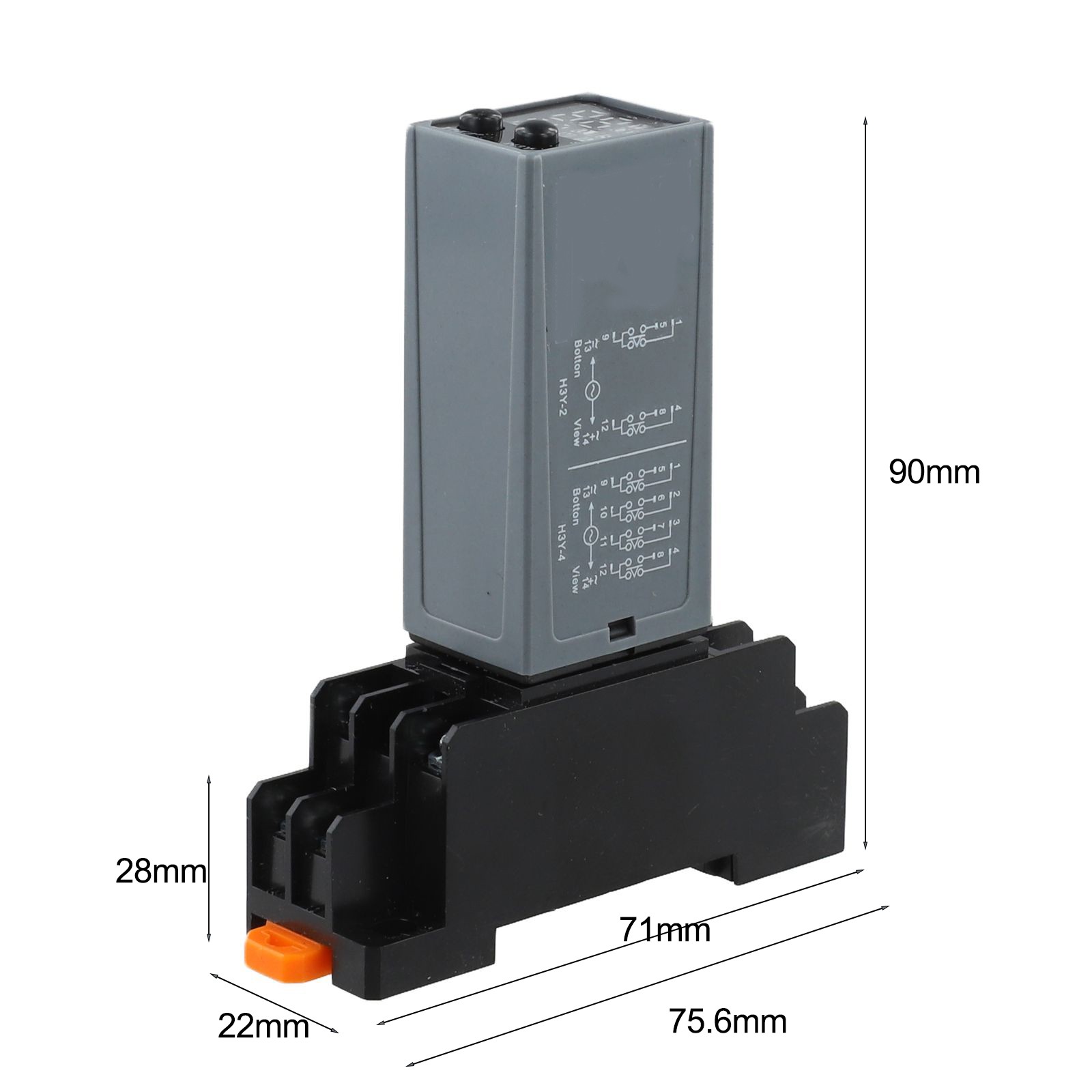 H3Y2 Digital Time Relay for Reliable Cycle Control and Delay Adjustment