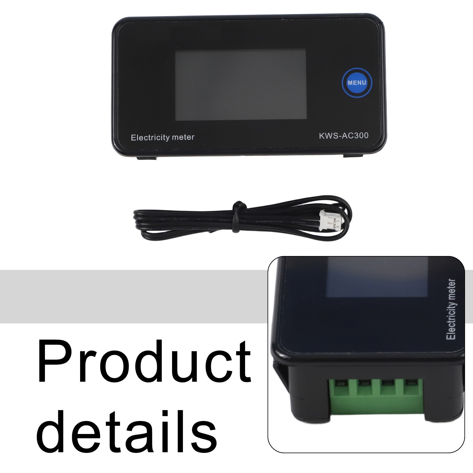 KWSAC300 AC USB Tester Voltmeter Amperemeter Power Meter with Energy Timer