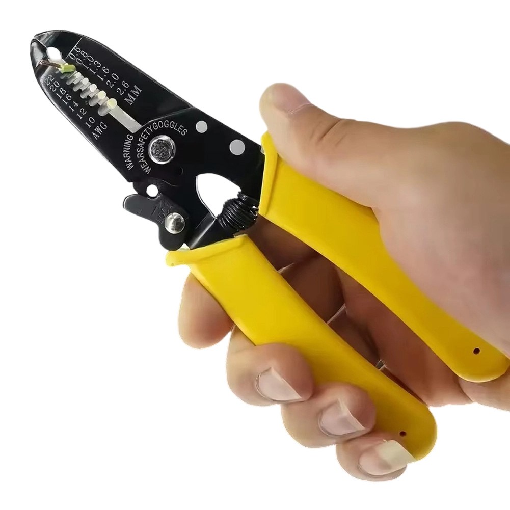 Professional Electrical Wire Stripping Pliers with Cut Crimp and Strip