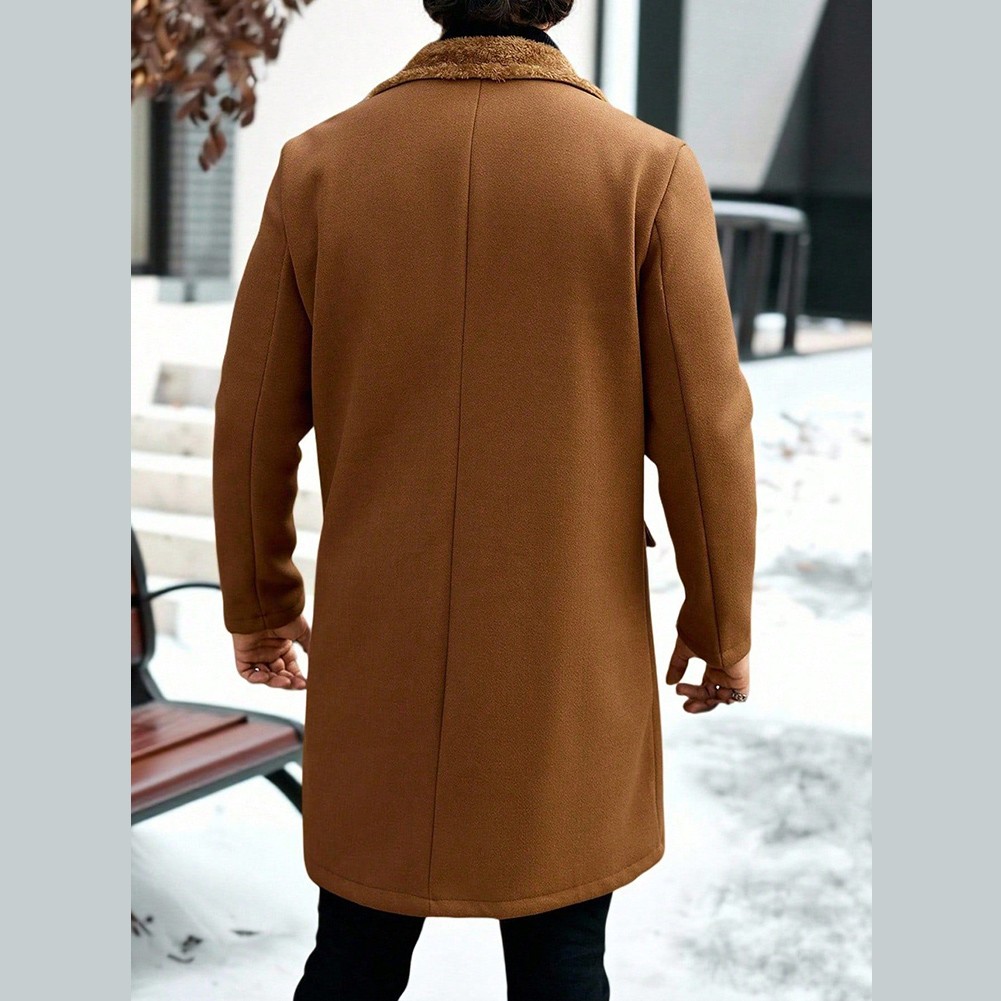 Mens Winter Jacket Double Breasted Closure 96% Polyester 4% Spandex Autumn - Picture 22 of 27