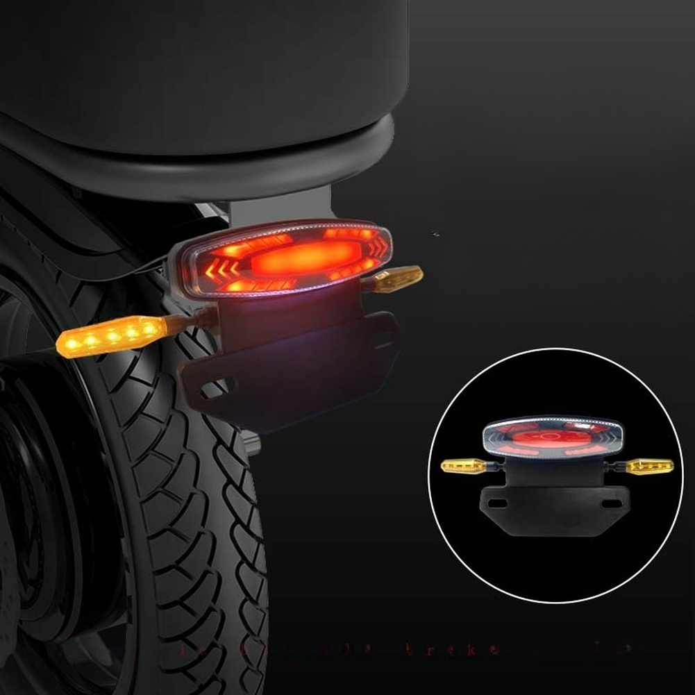 Ebike Rear LED Taillight Brake Light Turn Signal 6pin 3648V Compatible