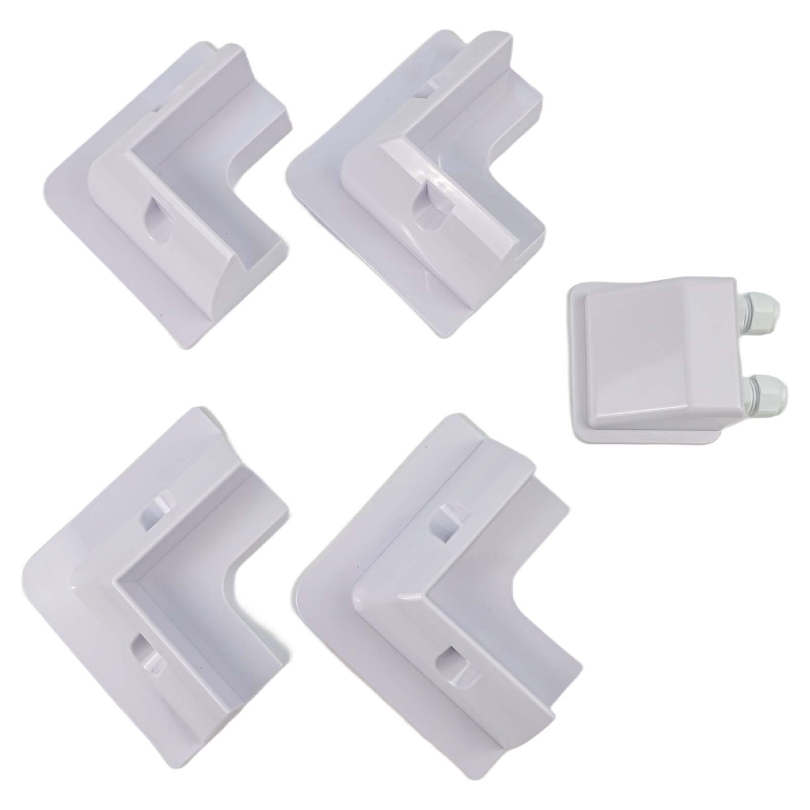 5 Piece UV Resistant Solar Bracket Kit Suitable for Various Outdoor Uses