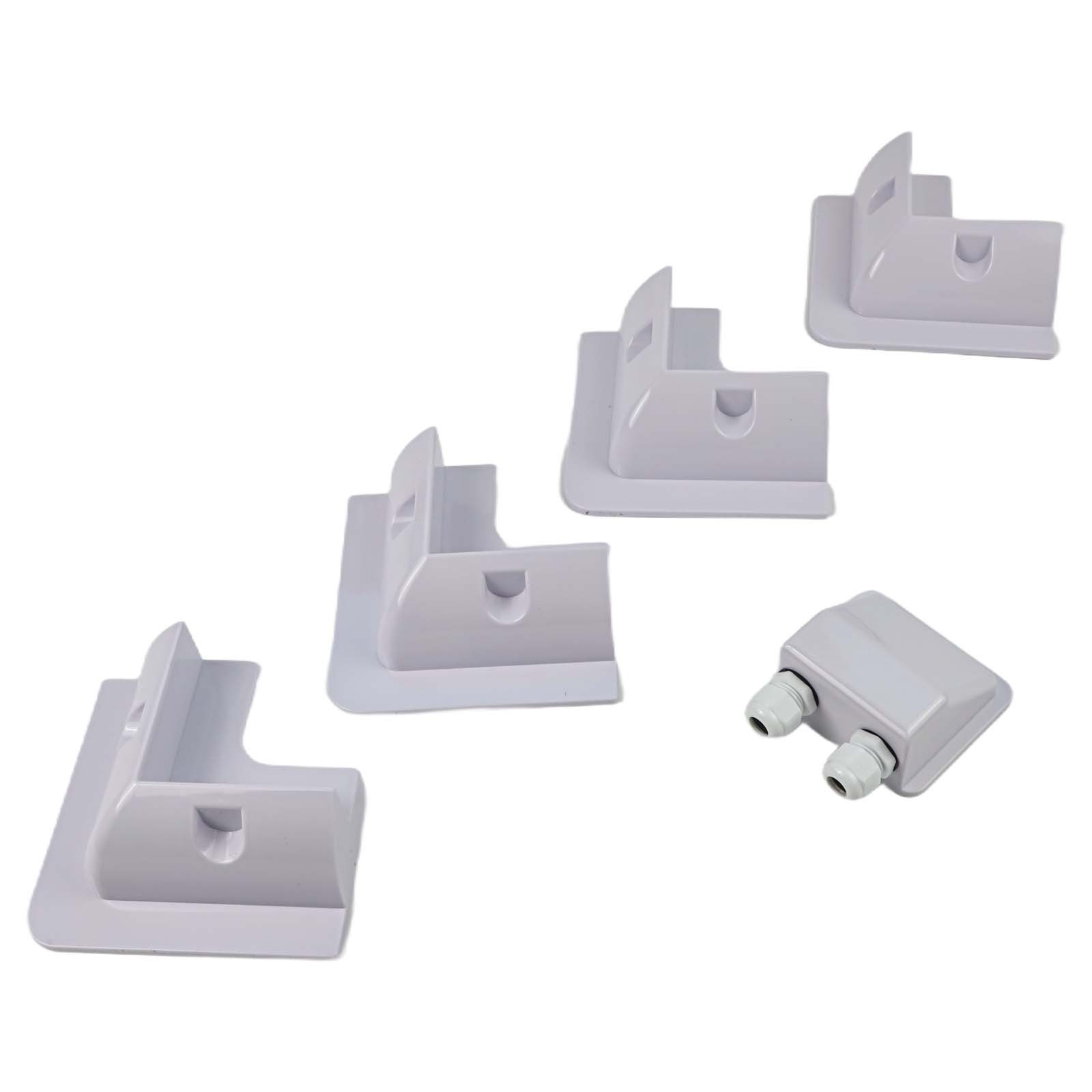 5 Piece UV Resistant Solar Bracket Kit Suitable for Various Outdoor Uses