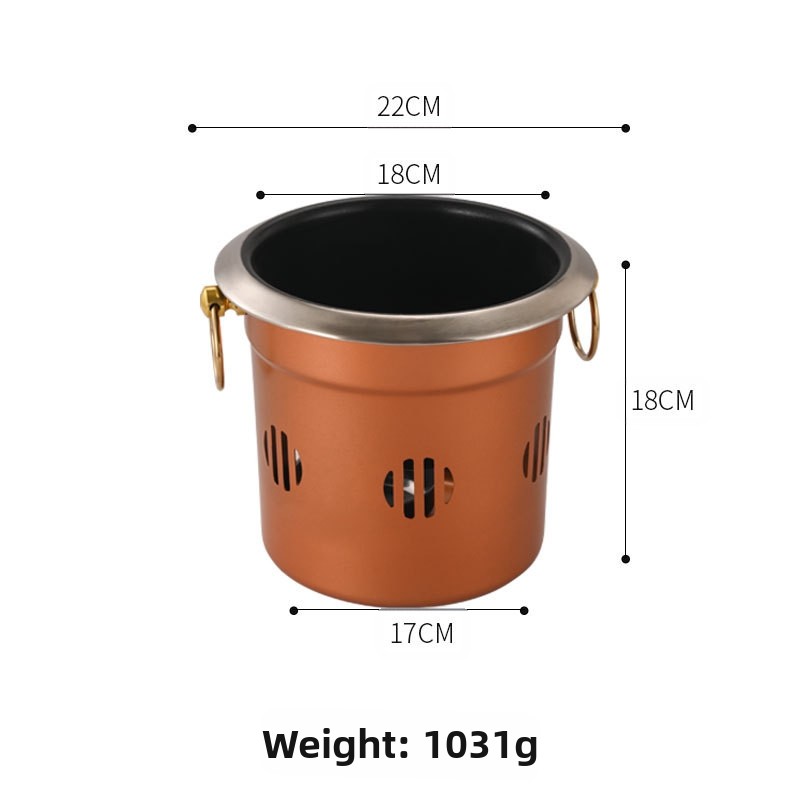 Fuel Stove Cooking Pot Dual Ear Handles Easy To Clean Design For BBQ Parties - Picture 18 of 18