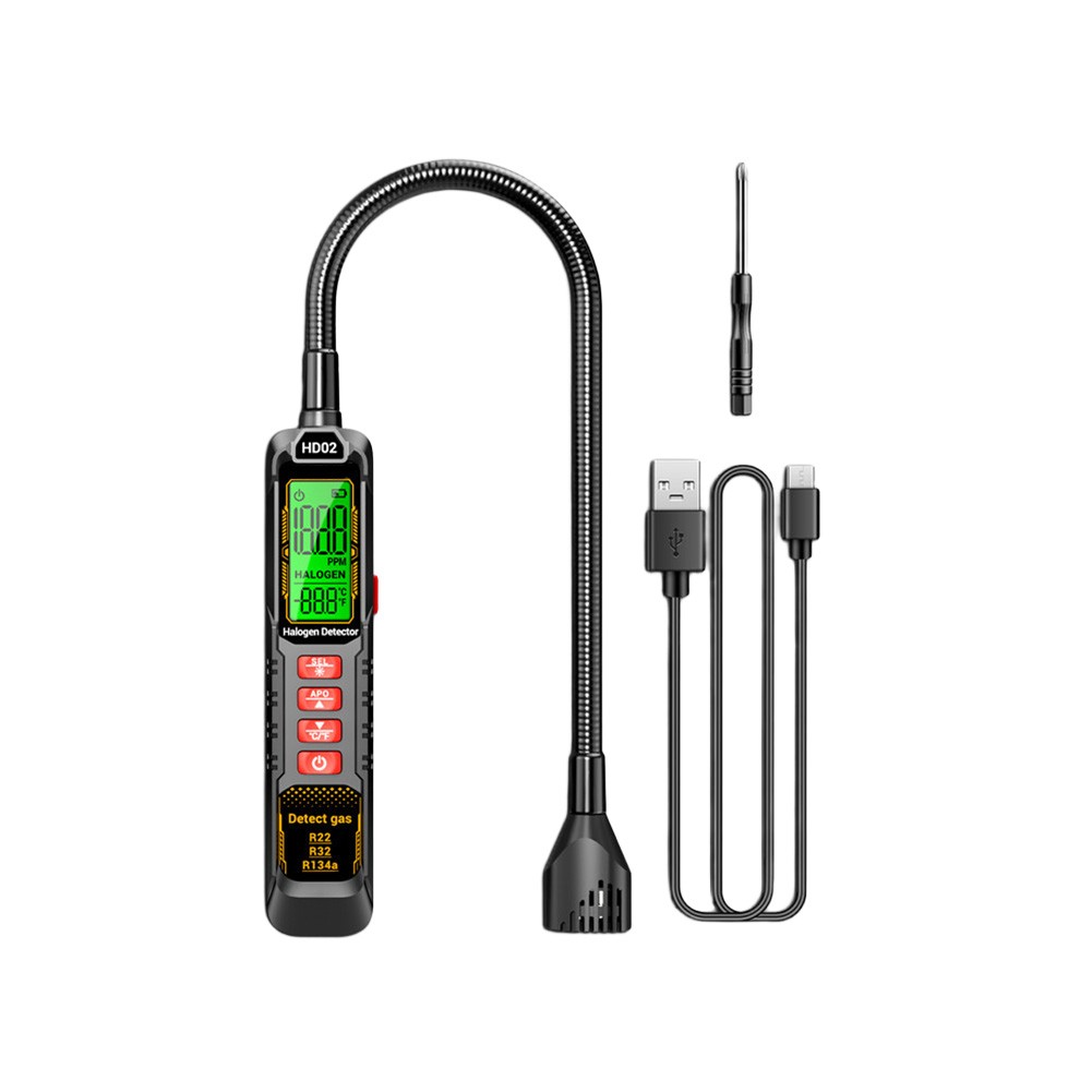 Rechargeable Halogen Leak Detector for R22 R32 R134a Air Conditioner Systems
