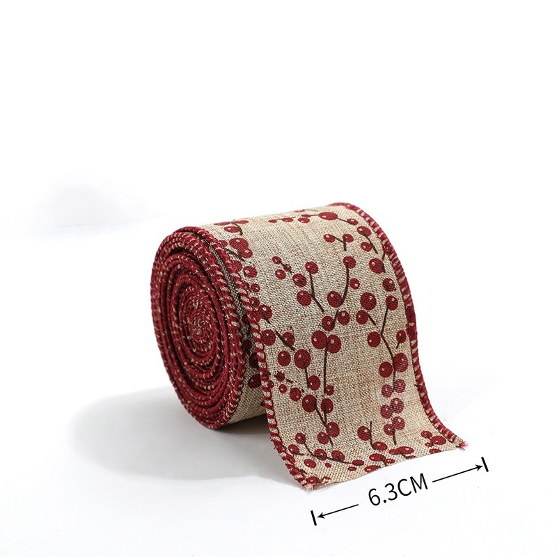 200 by 6 3cm Cloth Ribbon for Wrapping For Presents and Crafting Holiday Bows - Picture 14 of 18