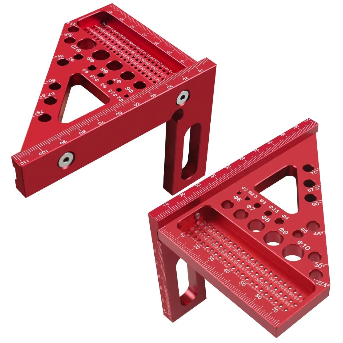 Woodworking Scribing Ruler With Angle Gauge For Construction And Engineering