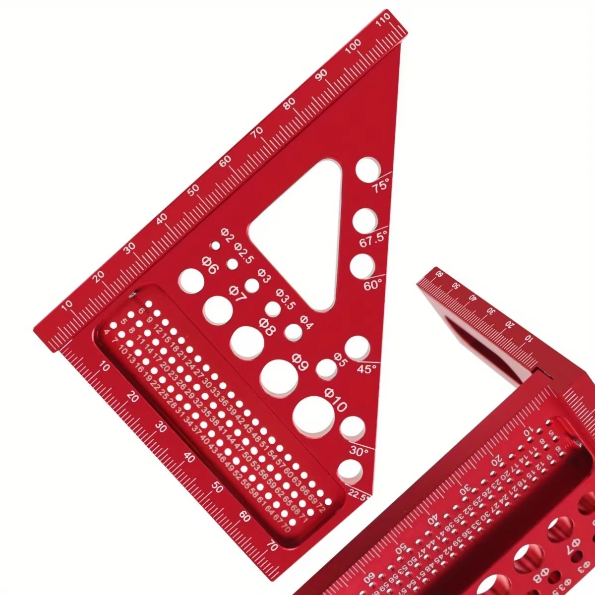 Woodworking Scribing Ruler With Angle Gauge For Construction And Engineering