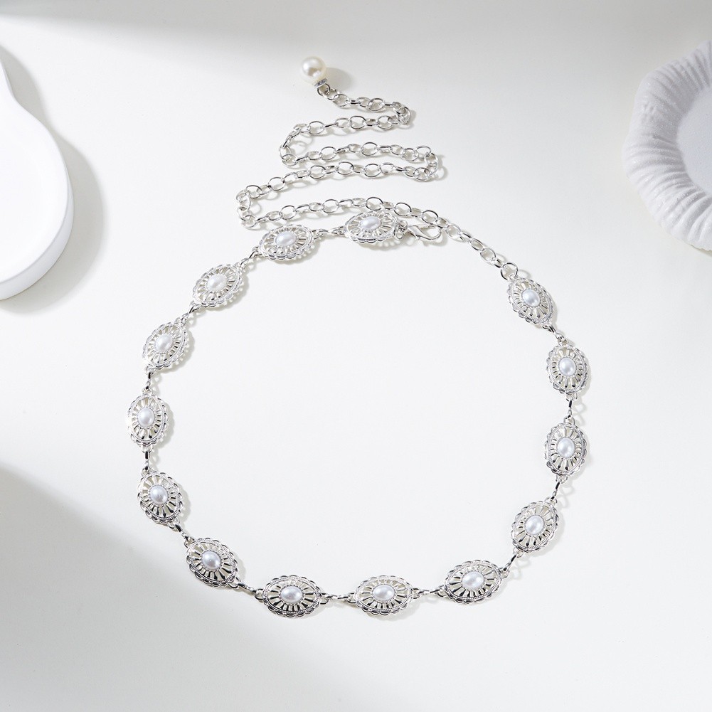 Bohemian Style Waist Chain for Women Vintage Embossed Metal Geometric Design - Picture 42 of 42