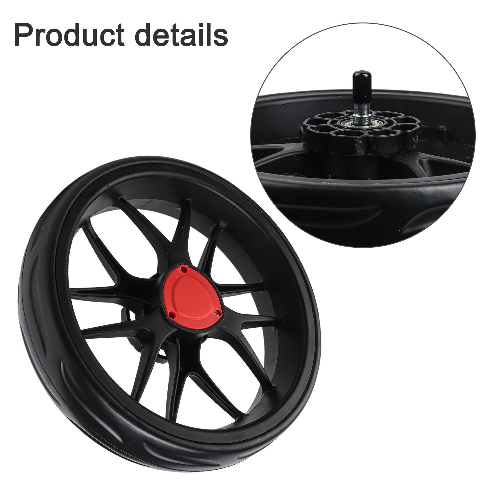 Golftrolley Rad Schieberad Golfplatz Outdoor Sport Ersatzrad - Picture 15 of 27