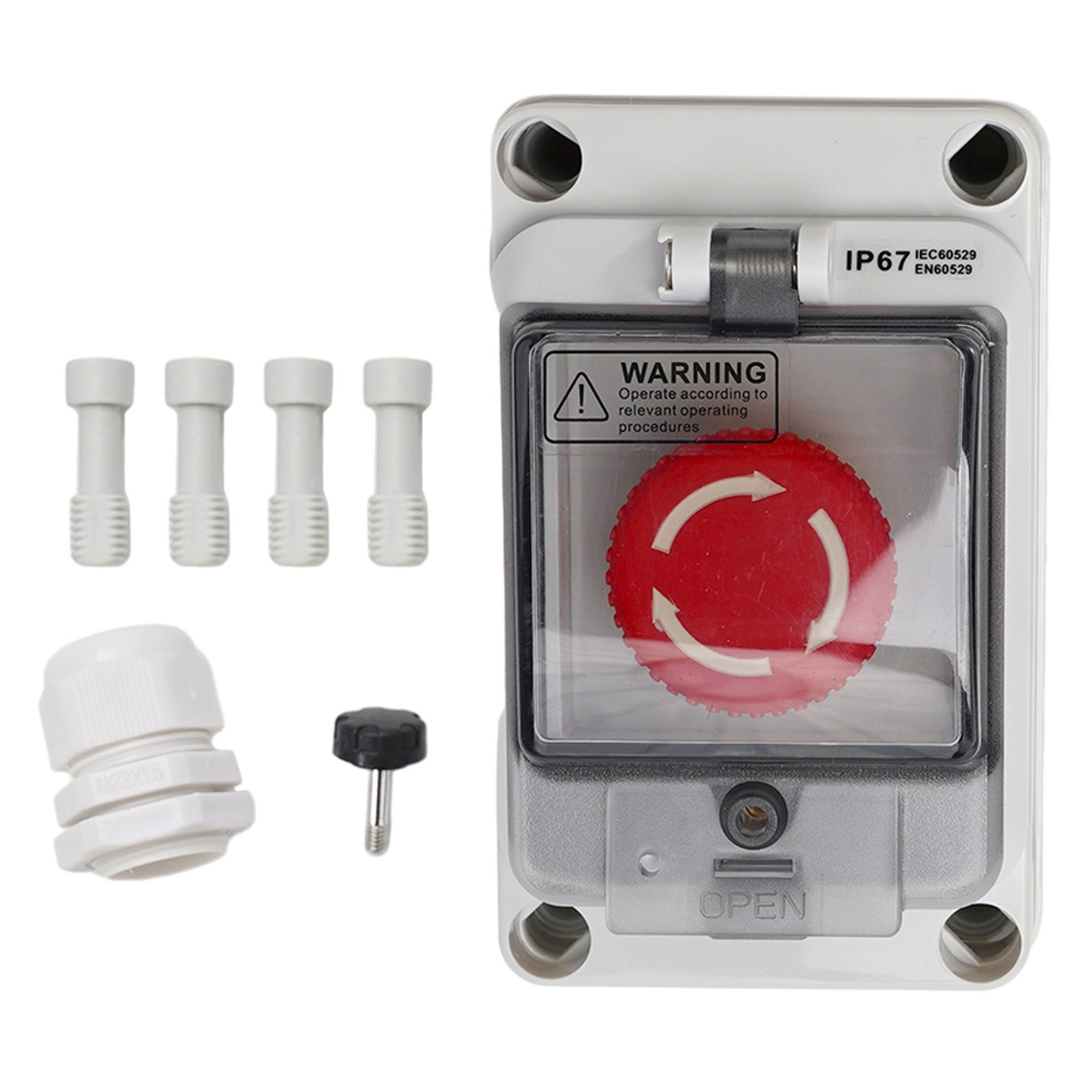 Button Box Stop Stop Switches With Box 130*80*100mm Button E-Stop