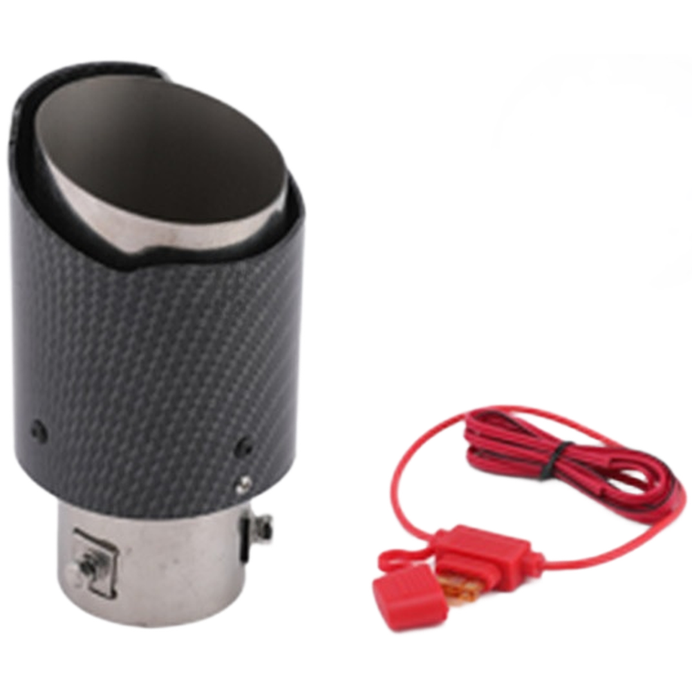 Stainless Steel Exhaust Tip with LED Light and Carbon Fiber Flame Tail Pipe - Picture 15 of 15