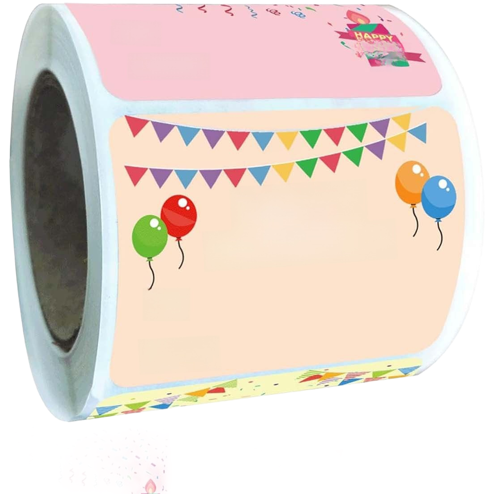 Birthday Stickers Birthday Events Coated Paper Material Multicolor Design