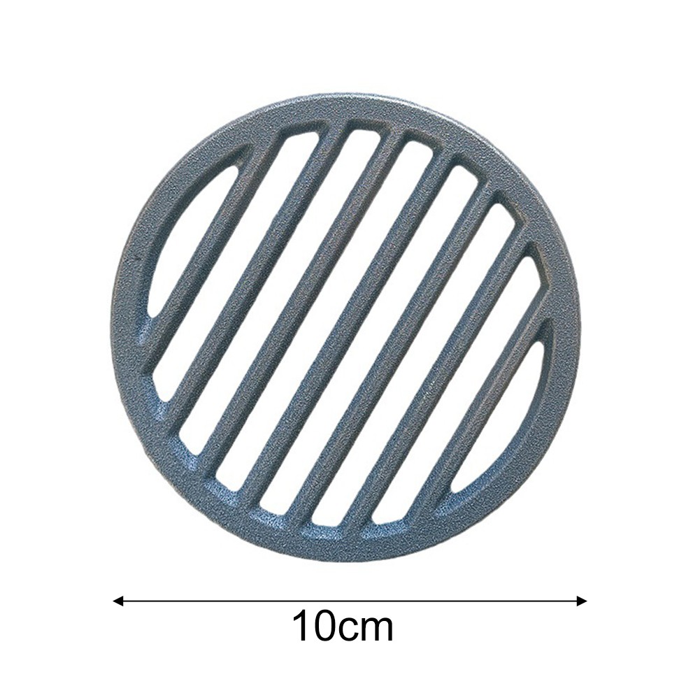 Round Cast Iron Fire Grate for Fireplace Support Logs for Even Burning