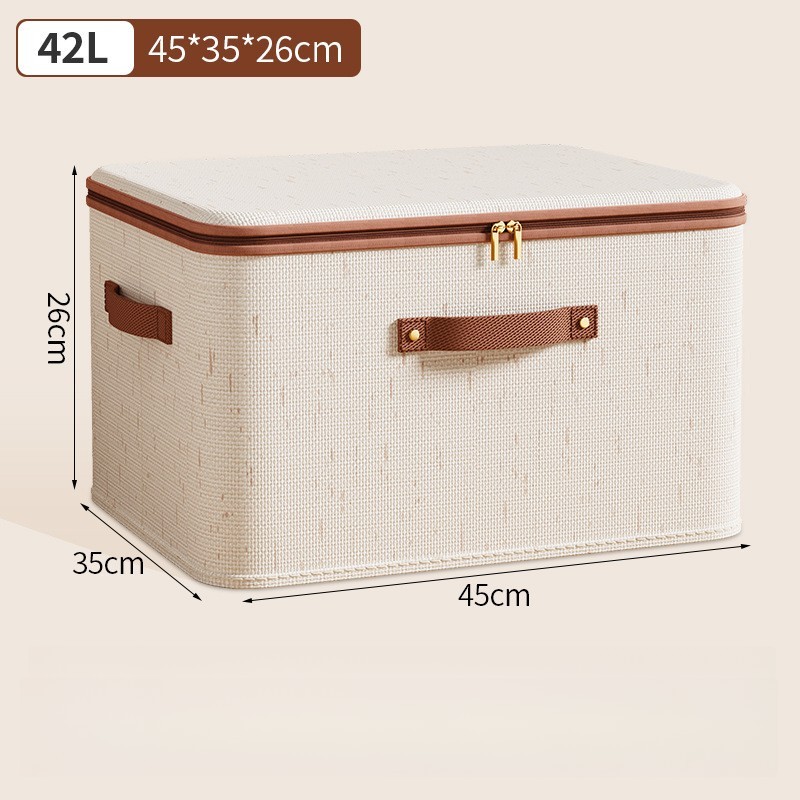 Foldable Storage Box Dustproof Clothes Box Household Item Organizer For Bedroom - Picture 16 of 17