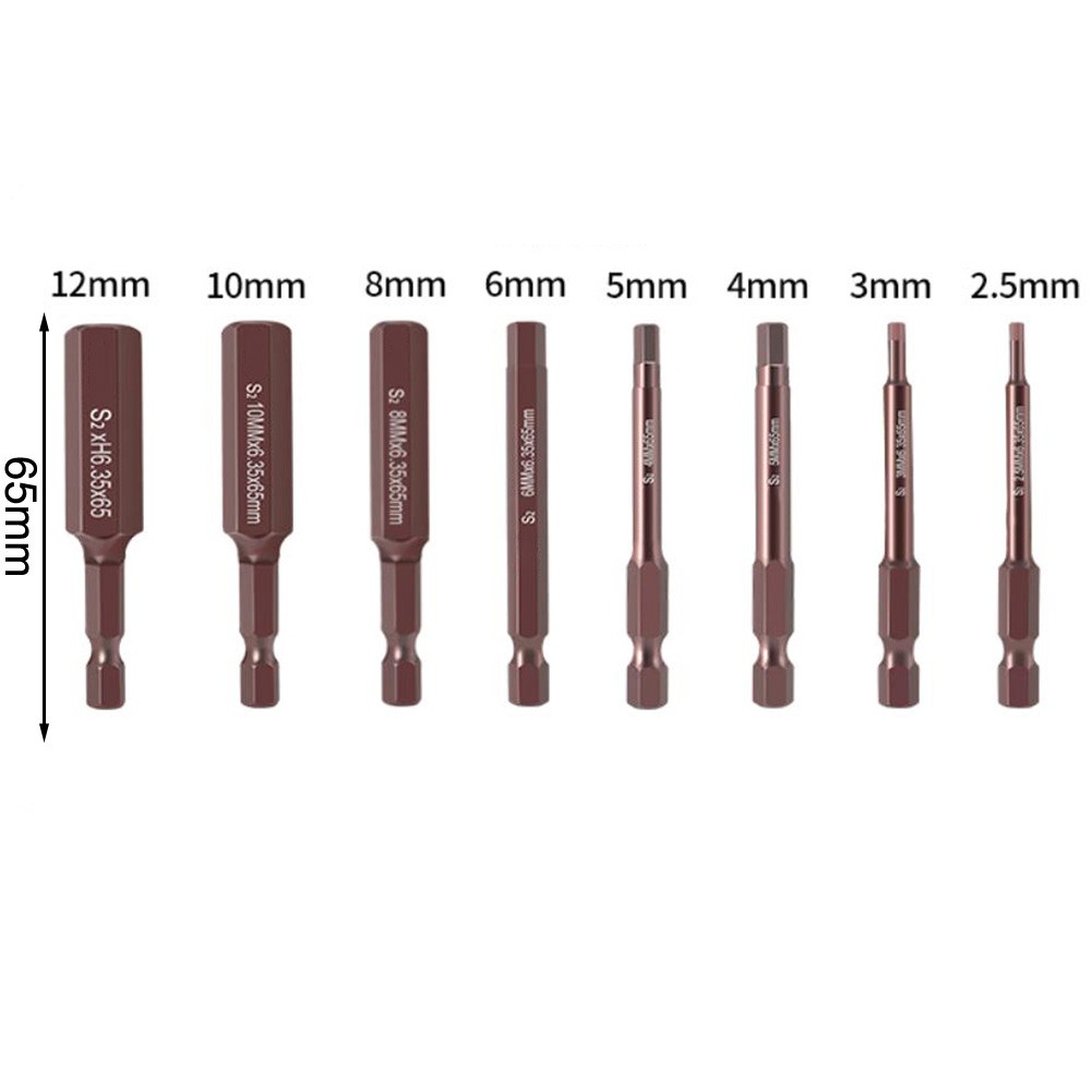 Magnetic Hex Head Screwdriver Bits 8pcs Set for Electric and Cordless Drills