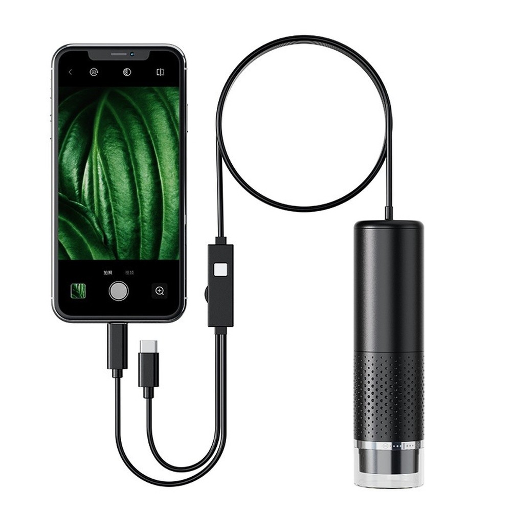 1600X Digital Microscope for For ANDROID and For IOS Phones with 8 LED Lights