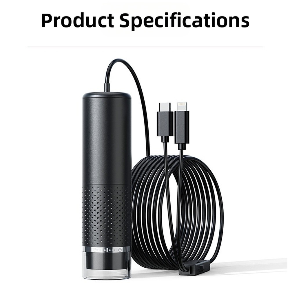 1600X Digital Microscope for For ANDROID and For IOS Phones with 8 LED Lights