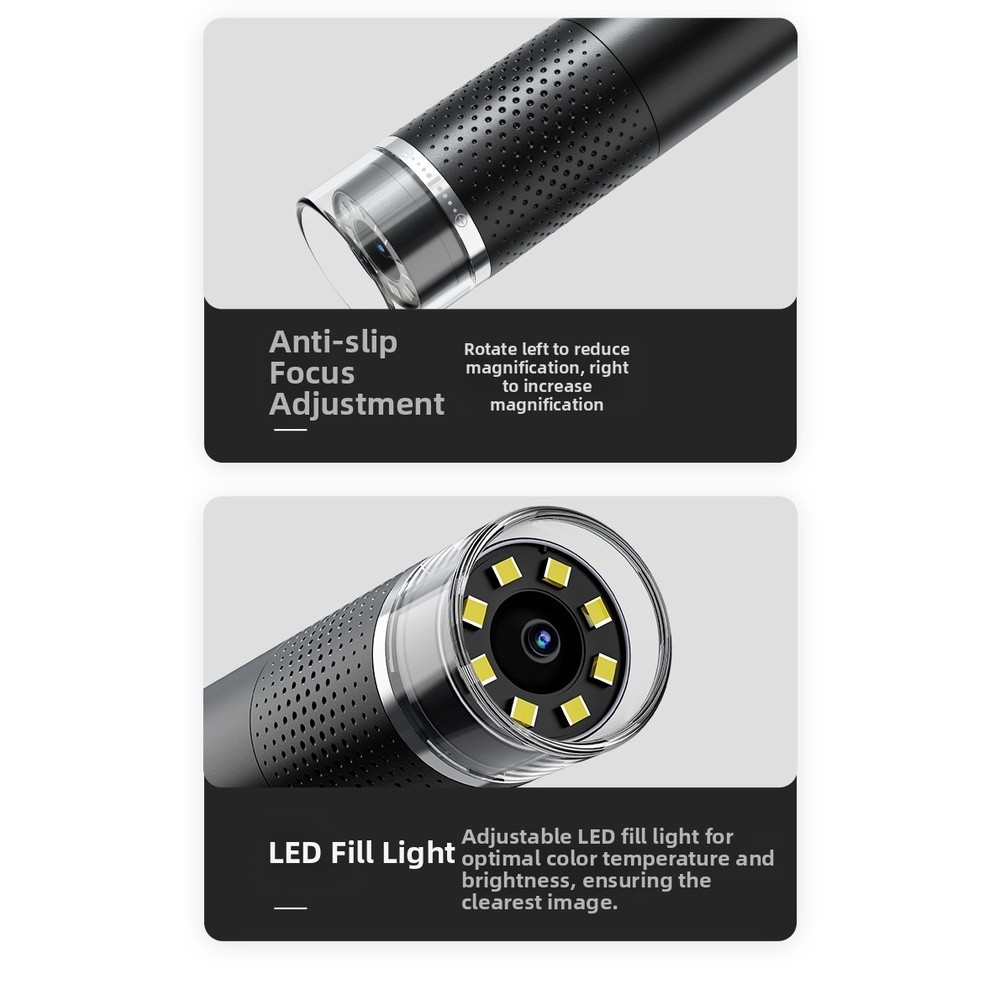 1600X Digital Microscope for For ANDROID and For IOS Phones with 8 LED Lights