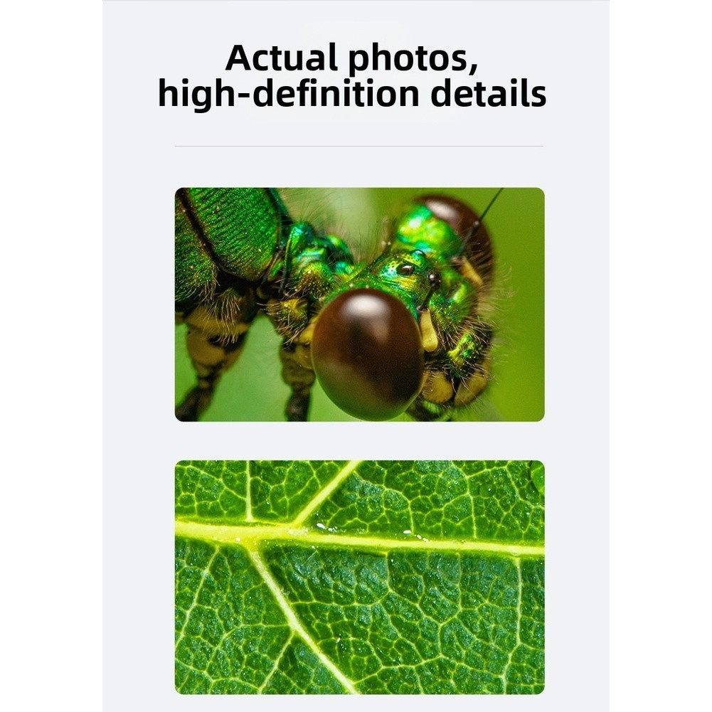 1600X Digital Microscope for For ANDROID and For IOS Phones with 8 LED Lights