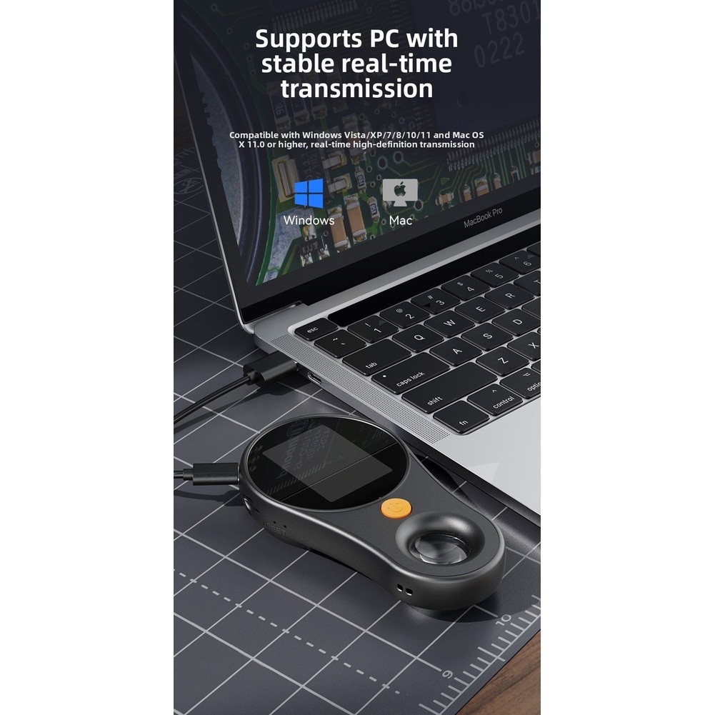 Handheld for microscope for Digital with 2 Inch Screen and 500X Magnification