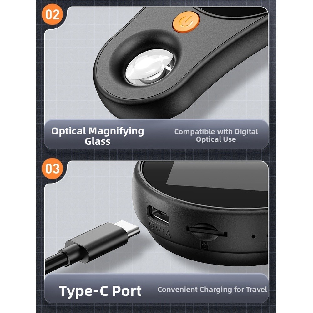 Handheld for microscope for Digital with 2 Inch Screen and 500X Magnification