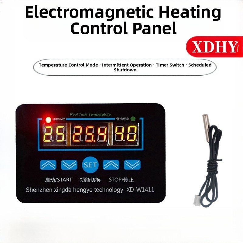220V Digital Temperature Controller with Waterproof Sensor for Refrigerator