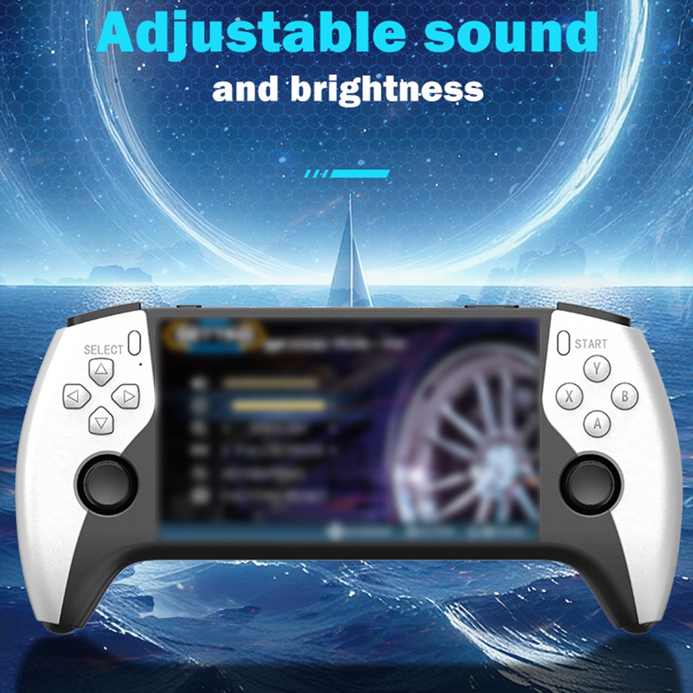 Console Portatile Retro SF3500 – Schermo IPS HD 5,5 Pollici, 14 Emulatori, 3000 MAh, Uscita TV, Joystick 360° Antiscivolo, Per Giochi Classici
