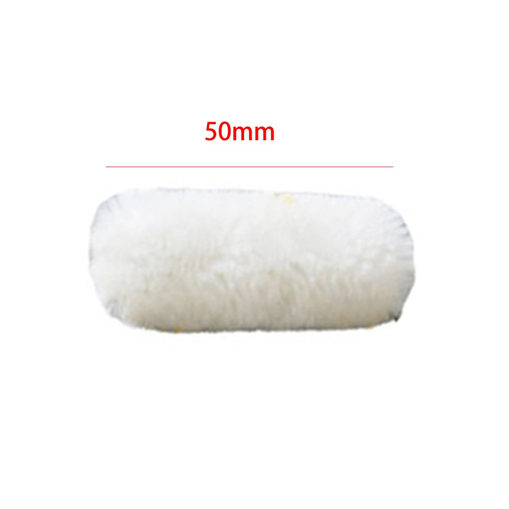 2 Inch Wool Roller Brush for Painting with Comfortable Non Slip Grip Handle