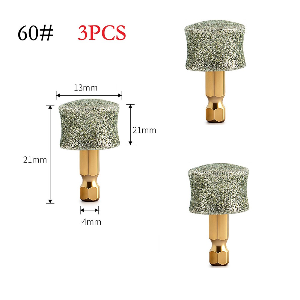 Electric Pet Nail Grinding Head Grit 60 80 Replacement Paw Trimmer Tool 3pcs