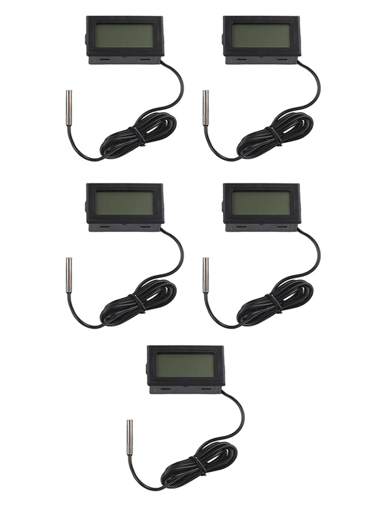 Waterproof Digital Thermometer 5PCS Set for Reliable Temperature Measurement