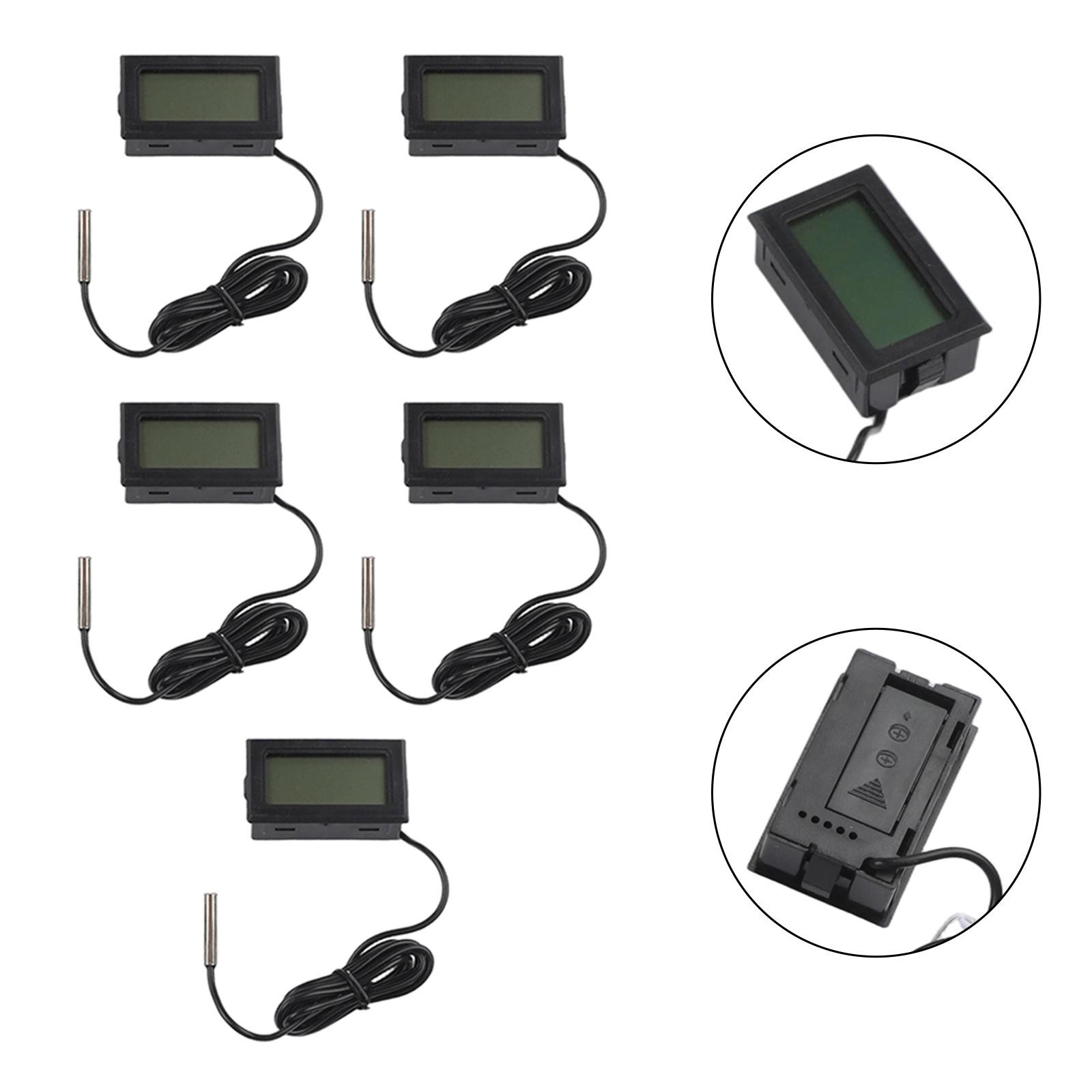 Waterproof Digital Thermometer 5PCS Set for Reliable Temperature Measurement