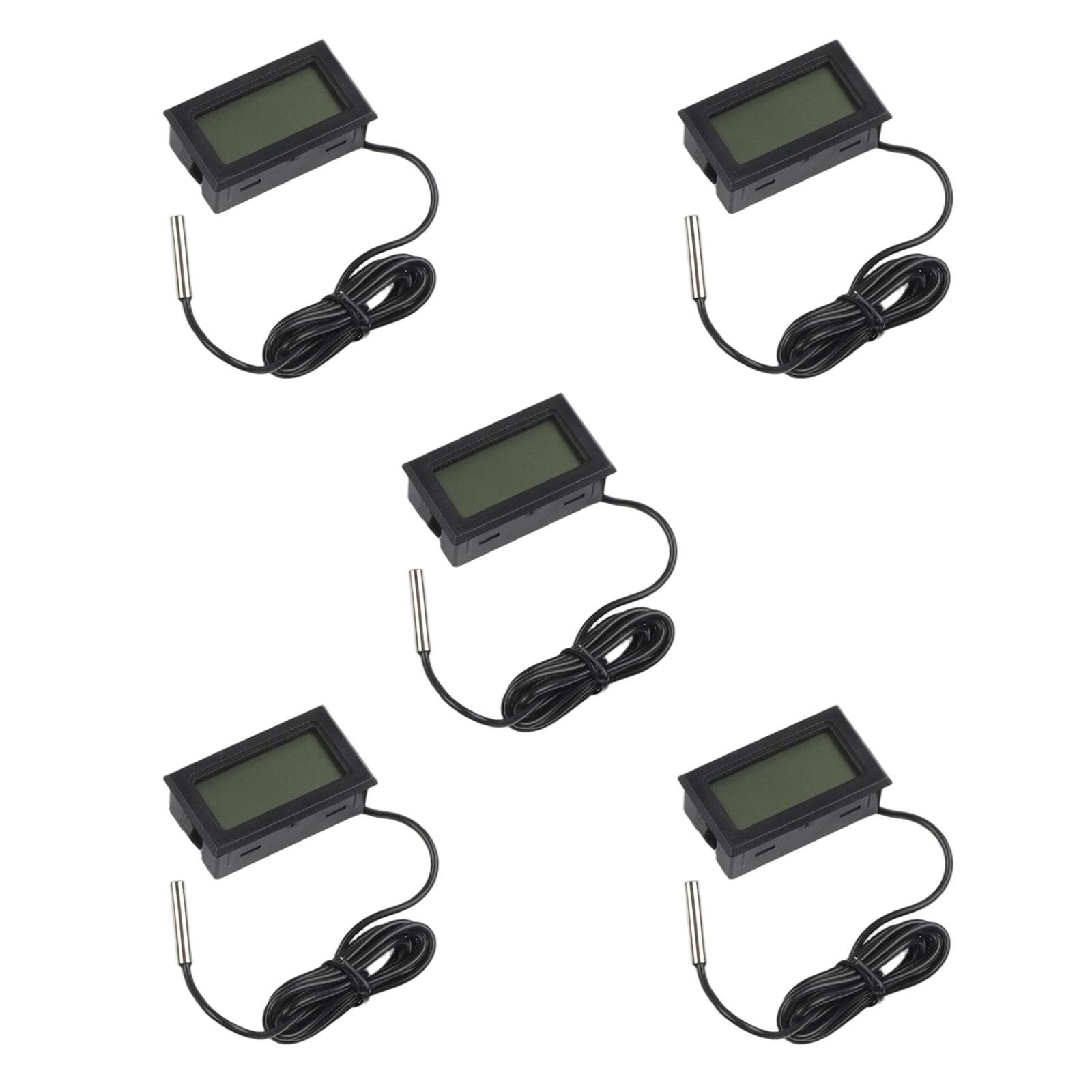 Waterproof Digital Thermometer 5PCS Set for Reliable Temperature Measurement