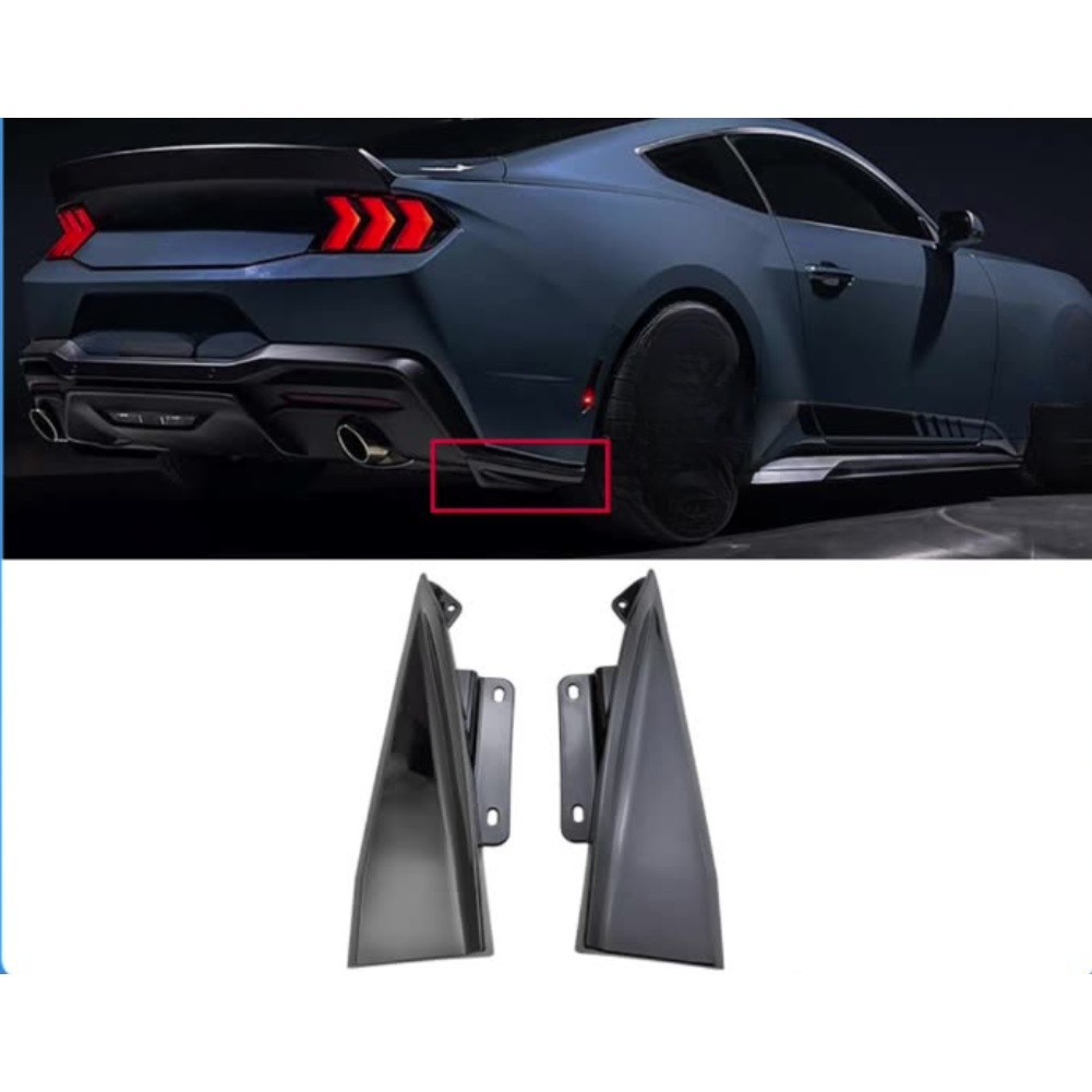 New Rear Bumper Lower Side Corner Spoiler Lower Guard For Ford For Mustang 2024+