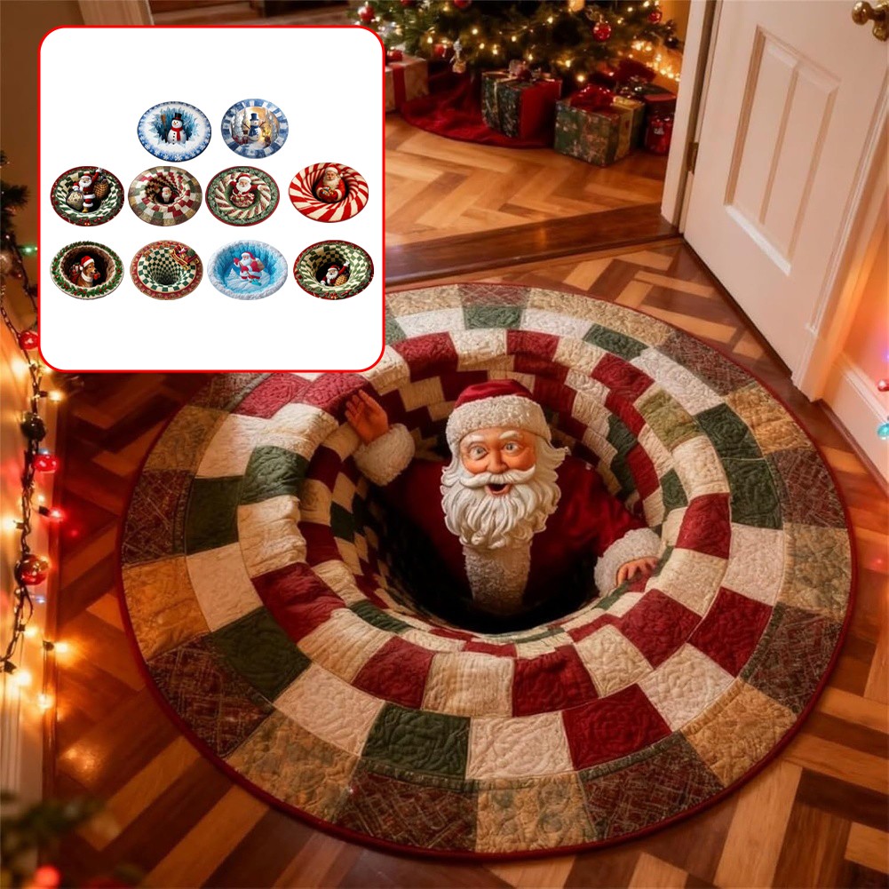 CVk-6540 Tapis rond de noël décorations pour la maison cadeau de nouvel Diameter 160cm CVk-6540 Tapis rond de noël décorations pour la maison cadeau de nouvel Diameter 160cm